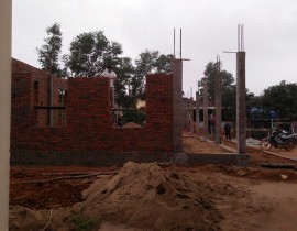 Công trình đang xây dựng của trường
